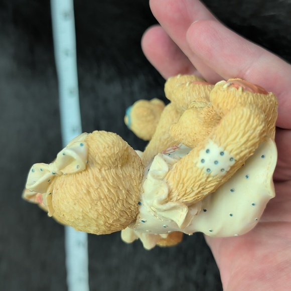 Cherished Teddies Allison & Alexandria Bear Figurine 1995 Enesco - Picture 7 of 10